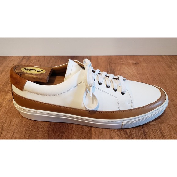 Taft White Carmel Leather Sneakers Mens US Size 9 (EU 42) Made In Spain main image 10